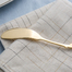 日本原产elfin 高桑金属不锈钢镀金奶油抹刀黄油抹刀143mm 金黄
