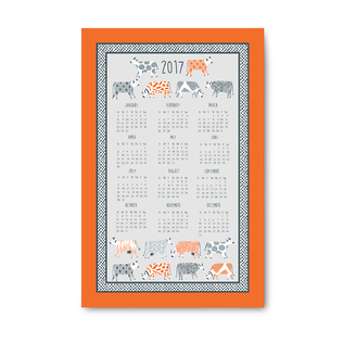 英国原产Ulster Weavers创意棉茶巾茶布2017挂历