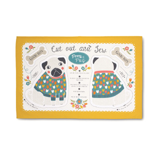 英国原产Ulster Weavers创意棉茶巾茶布 哈巴狗