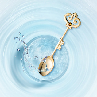 日本原产elfin 高桑金属不锈钢镀金咖啡勺搅拌勺钻石皇冠