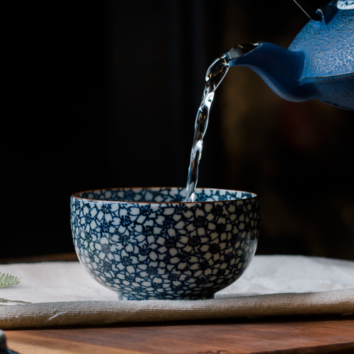 日本原产T.NISHIKAWA Kumo京烧清水烧手工陶瓷茶杯 樱花