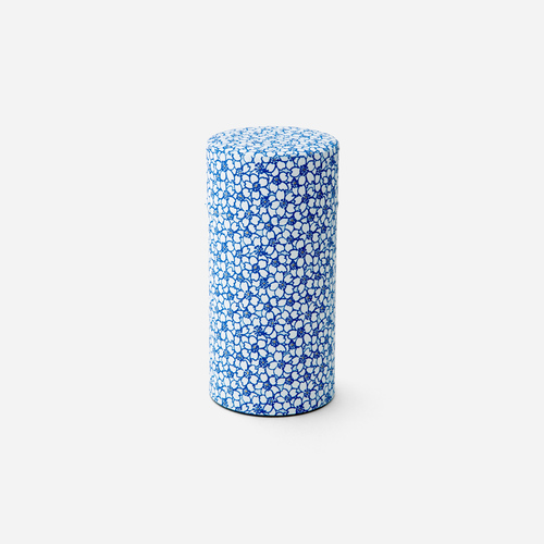 日本原产T.NISHIKAWA 美浓和纸风樱花系列茶叶罐密封罐200g 浅蓝