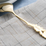 日本原产elfin 高桑金属不锈钢镀金西餐勺 金黄