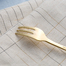日本原产elfin 高桑金属不锈钢镀金西餐蛋糕叉水果叉 金黄