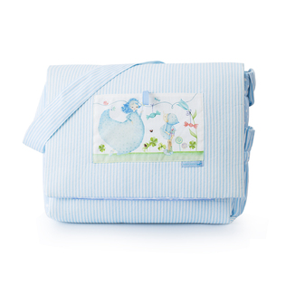 意大利原产ROSSO REGALE儿童背包儿童包包蓝色条纹