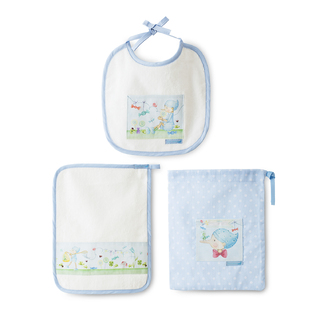 意大利原产ROSSO REGALE婴儿套装围脖口水巾围嘴和毛巾