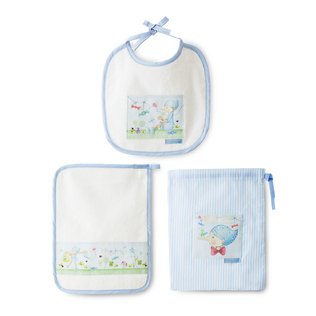 意大利原产ROSSO REGALE套装围脖口水巾围嘴和毛巾