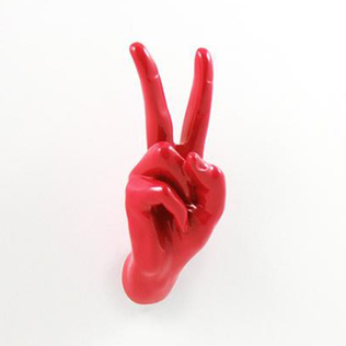 英国原产THELERMONT HUPTON创意款胜利手势衣帽挂钩墙挂