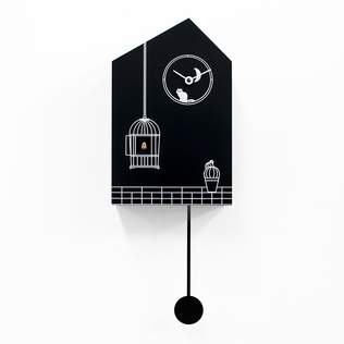 意大利原产Progetti M00NTIME布谷鸟钟表挂钟时钟