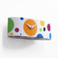 意大利原产Progetti Ellipse椭圆创意挂钟/时钟白底彩点 彩色