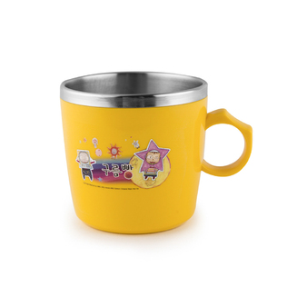 韩国原产RAON宝宝防滑杯子不锈钢宝宝口杯宝宝水杯