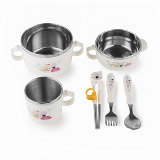 韩国原产RAON宝宝餐具套装宝宝碗宝宝勺子宝宝叉子