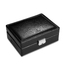德国原产SACHER柔软皮革黑色新古典首饰收纳盒整理盒储物盒 黑色