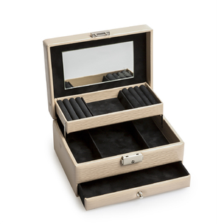 德国原产SACHER柔软皮革抽屉式时尚首饰收纳盒储物盒