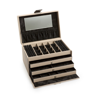 德国原产SACHER柔软皮革抽屉式首饰收纳盒整理盒储物盒