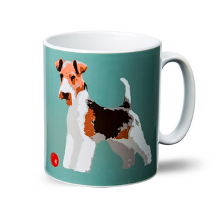 英国原产BETTY BOYNS陶瓷杯子水杯马克杯狐狸犬图案