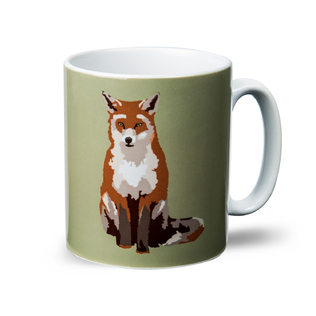 英国原产BETTY BOYNS陶瓷杯子水杯马克杯红狐图案