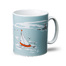 英国原产BETTY BOYNS陶瓷杯子水杯马克杯帆船图案 通色