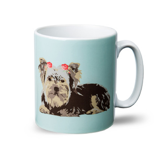 英国原产BETTY BOYNS陶瓷杯子水杯马克杯约克郡犬图案