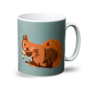 英国原产BETTY BOYNS陶瓷杯子水杯马克杯松鼠图案