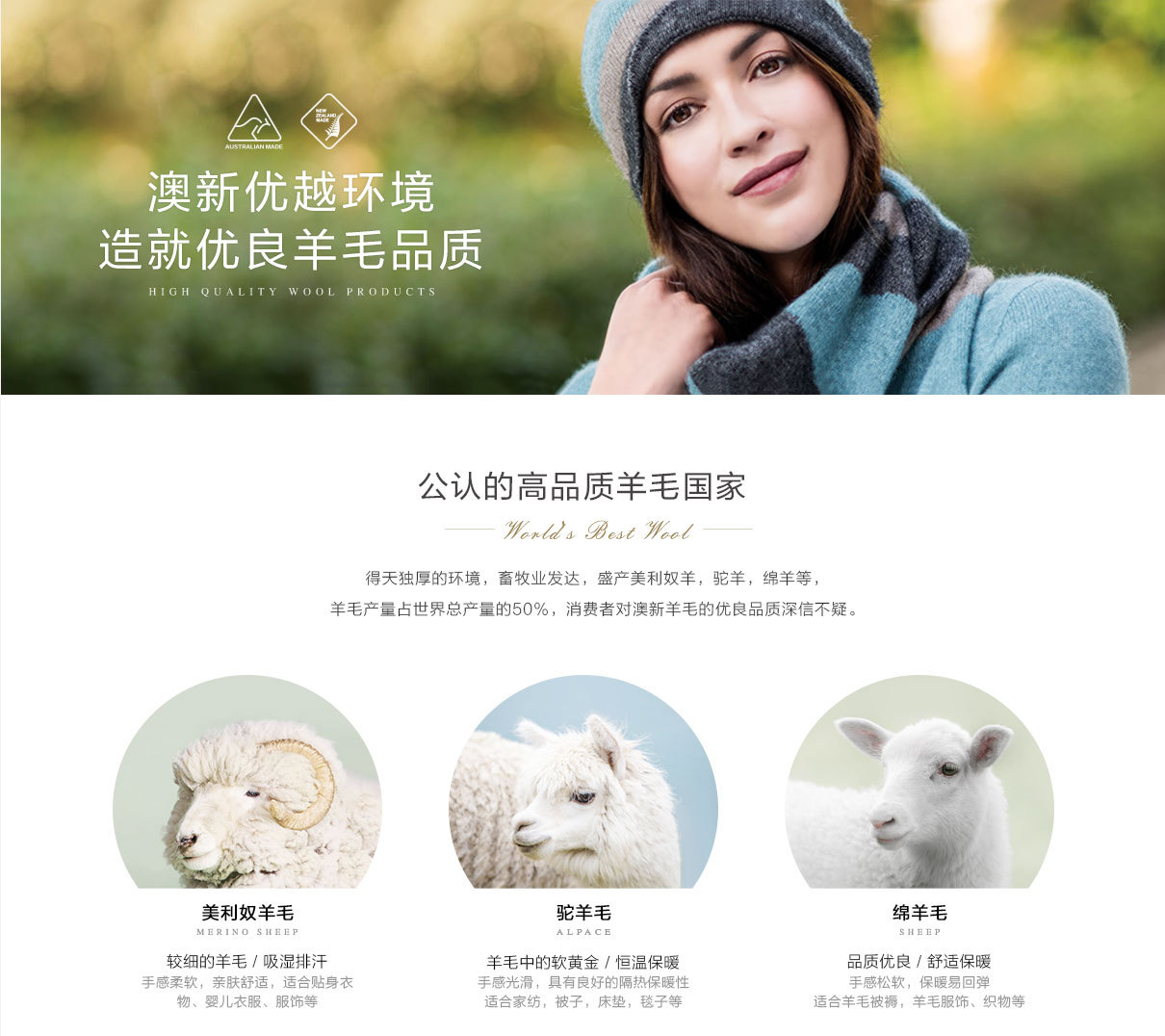 澳新羊毛制品